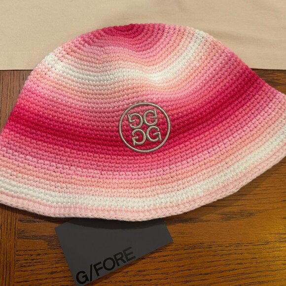 G/FORE Ombre Crochet Bucket Hat – Multicolor (Pink/White) - NWT main image 7